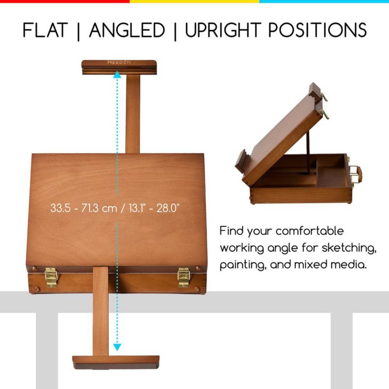 Caballete de Mesa MEEDEN de Madera con Compartimentos