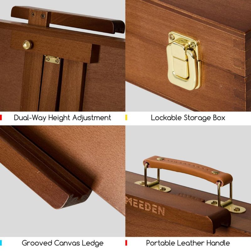 Caballete de Mesa MEEDEN de Madera con Compartimentos