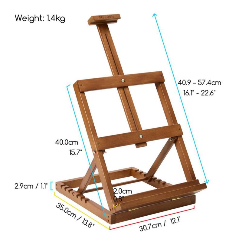 Caballete de Mesa MEEDEN Ajustable 33-62 cm