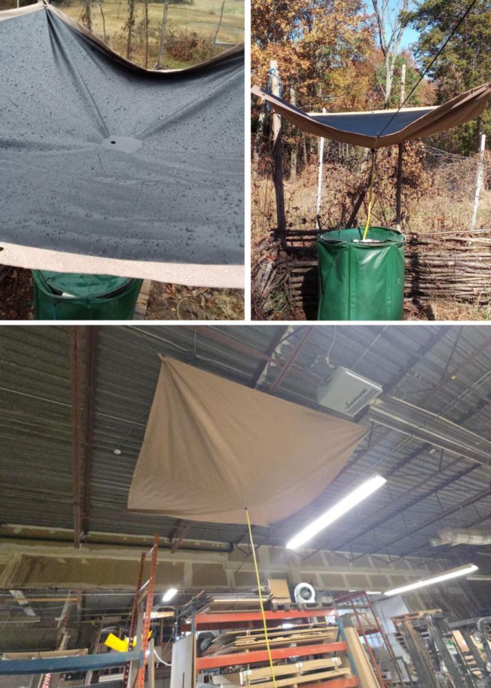 Lona MOOFI Desviador de Fugas 91 cm con Manguera de Drenaje de 3 m Negra