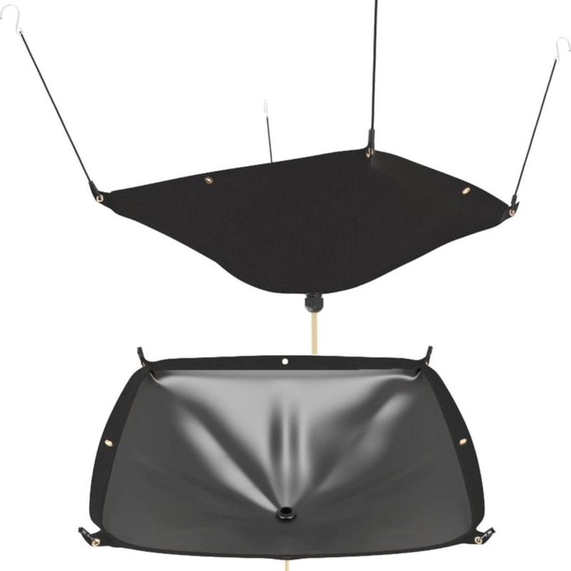 Lona MOOFI Desviador de Fugas 91 cm con Manguera de Drenaje de 3 m Negra