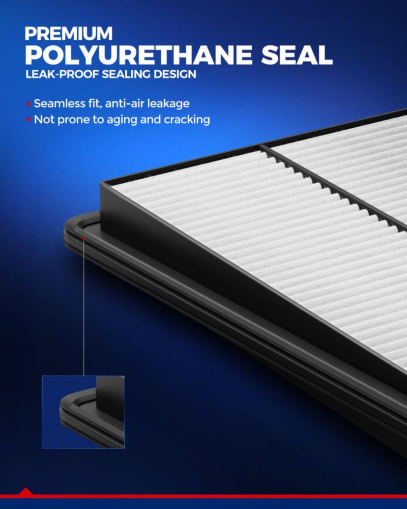 Filtro de Aire KAX CA11858 25 cm x 17 cm x 4 cm para Nissan Rogue