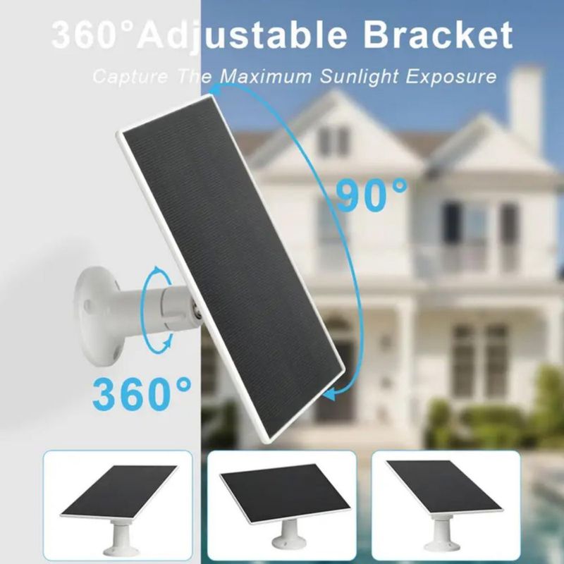 Panel Solar Teczckc 5W IP65 Impermeable con Cable de 3 m