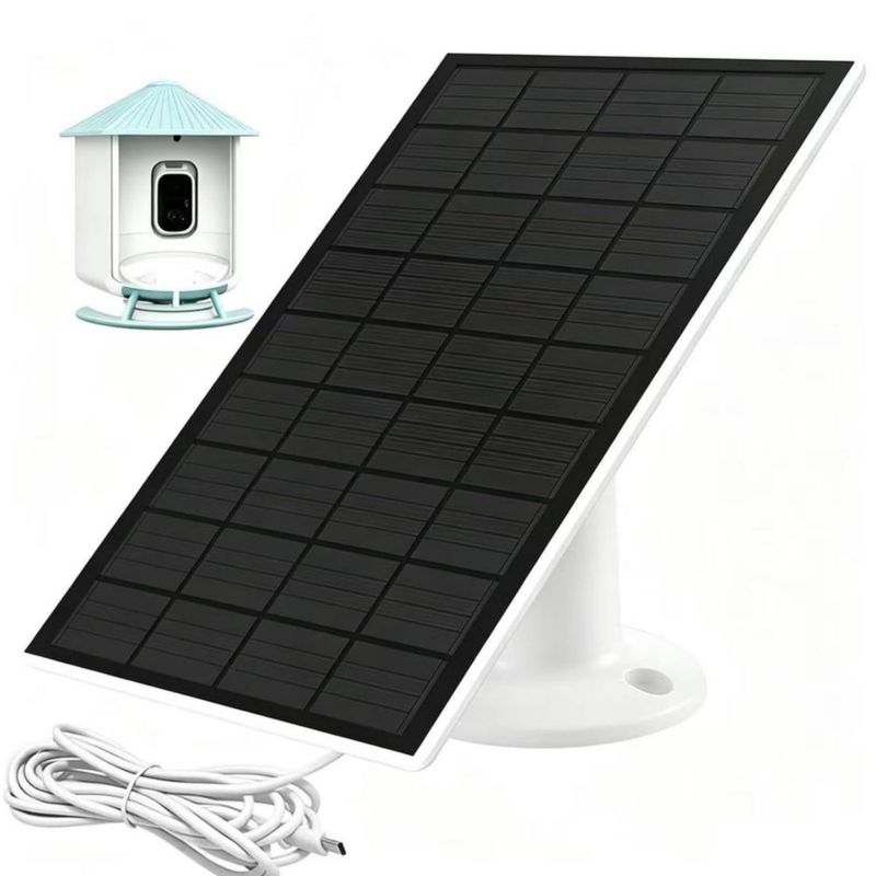 Panel Solar Teczckc 5W IP65 Impermeable con Cable de 3 m
