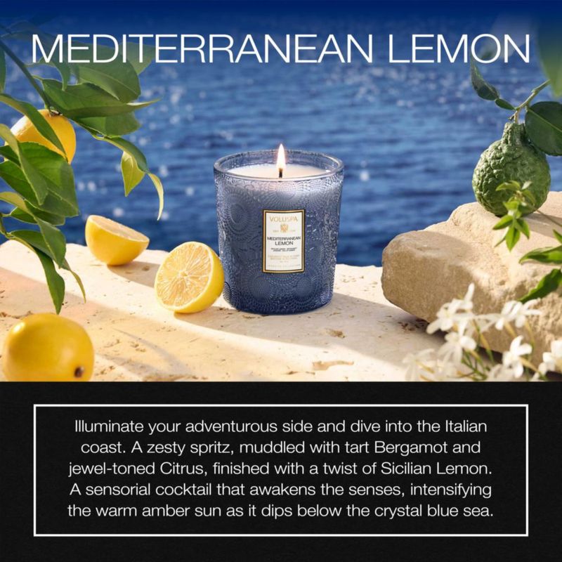 Vela Voluspa Limón Mediterráneo 255 g 60 h de combustión
