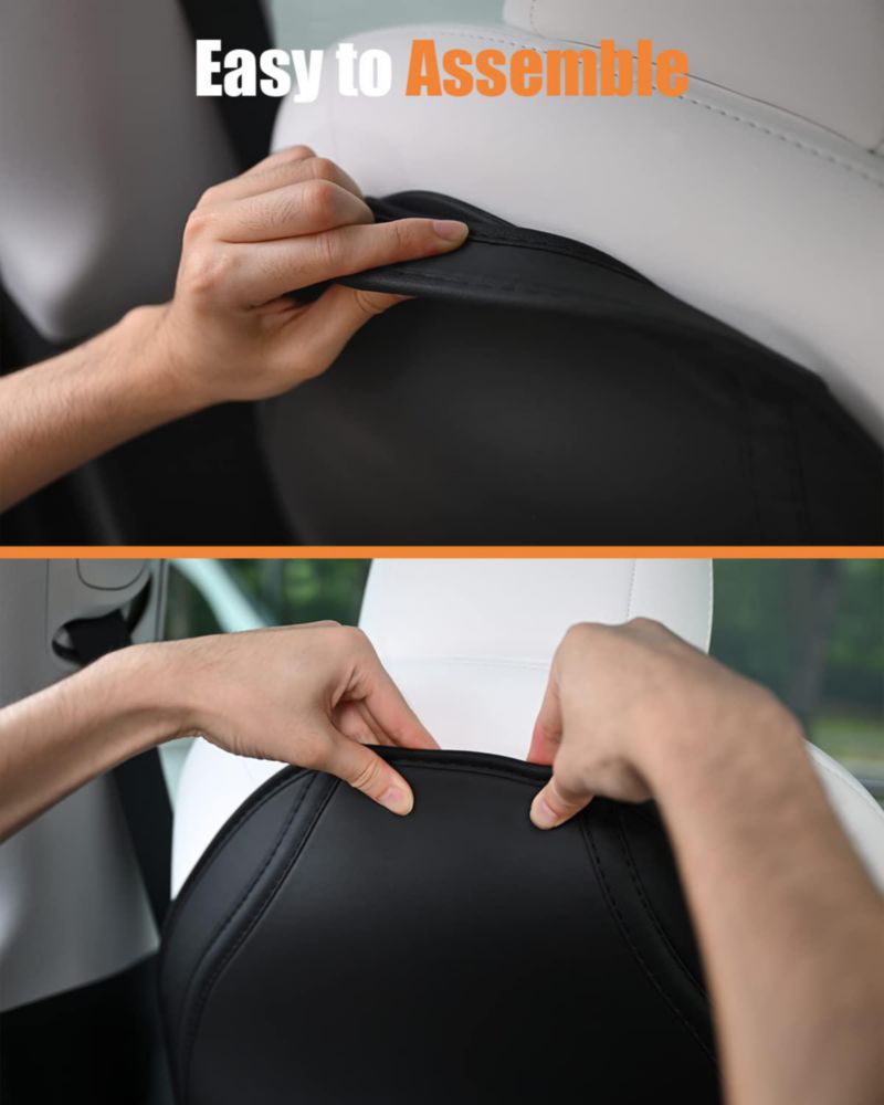 Protector de respaldo de asiento EVANDCAR para Tesla Model Y/3/S/X – juego de 2