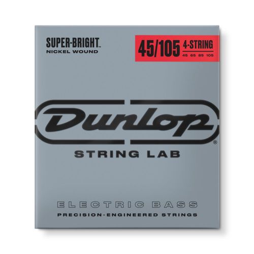 Cuerdas para bajo Jim Dunlop Super Bright Nickel Wound 45-105