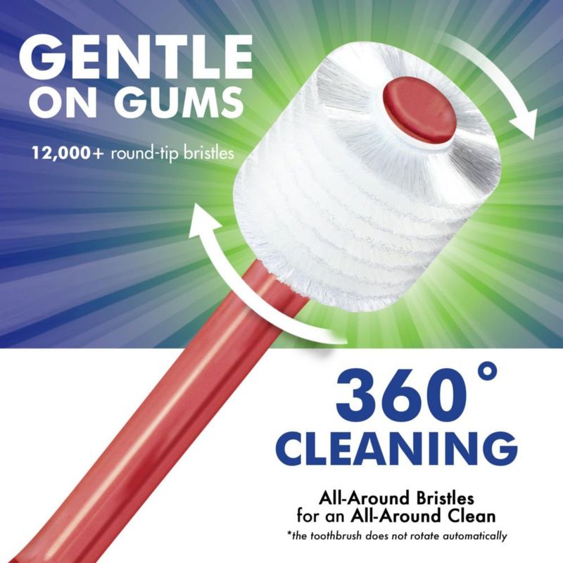 Cepillo de dientes Brilliant para adulto cerdas ultra suaves rojo – 1 unidad