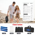 Líneas para voleibol de playa XXXYYY 91 m × 183 m 5 cm azul arena/césped