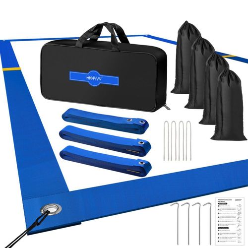 Líneas para voleibol de playa XXXYYY 91 m × 183 m 5 cm azul arena/césped