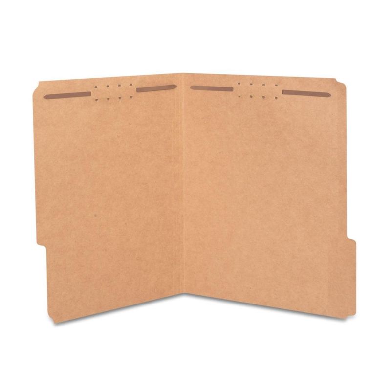 Carpeta de archivo con ganchos tamaño carta kraft – 50 unidades (Staples)