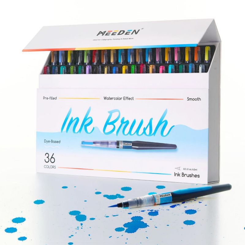 Pinceles de tinta MEEDEN 36 colores acuarela a base de tintura