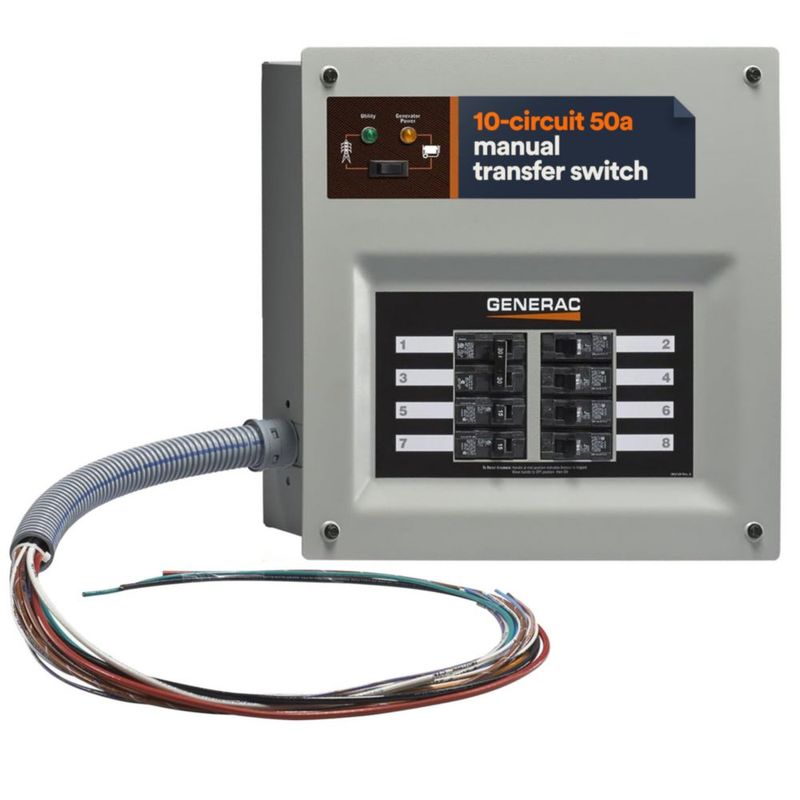 Kit de interruptor de transferencia para generador Generac HomeLink 50 A 8-16 circuitos