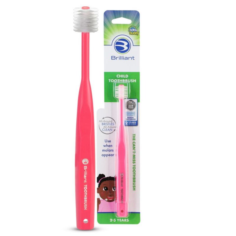 Cepillo de dientes infantil Brilliant rosa 2-5 años (1 unidad)