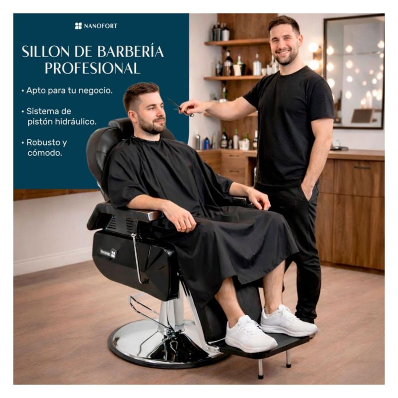SILLÓN BARBERÍA SILLA BARBERO PELUQUERÍA ESTÉTICA NEUMÁTICO