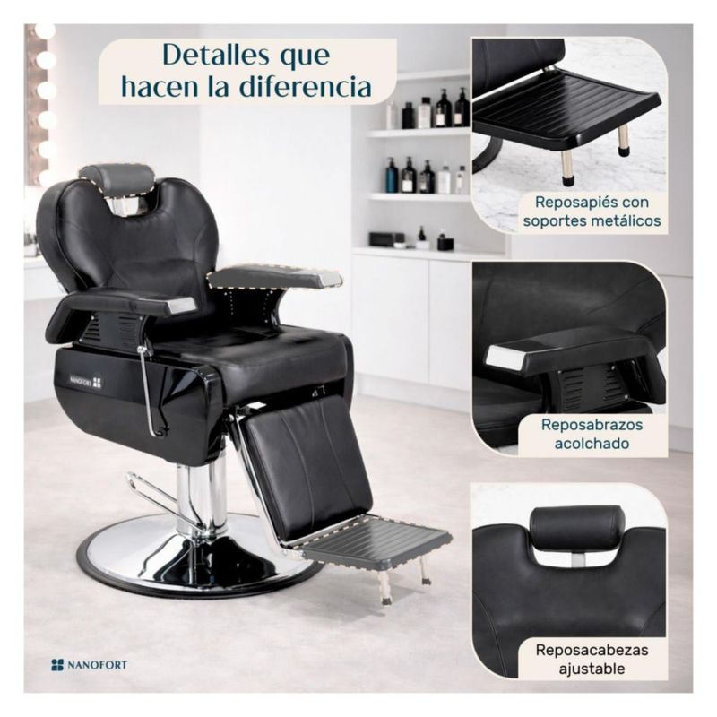 SILLÓN BARBERÍA SILLA BARBERO PELUQUERÍA ESTÉTICA NEUMÁTICO