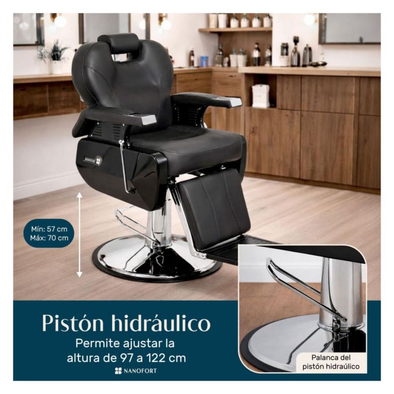 SILLÓN BARBERÍA SILLA BARBERO PELUQUERÍA ESTÉTICA NEUMÁTICO