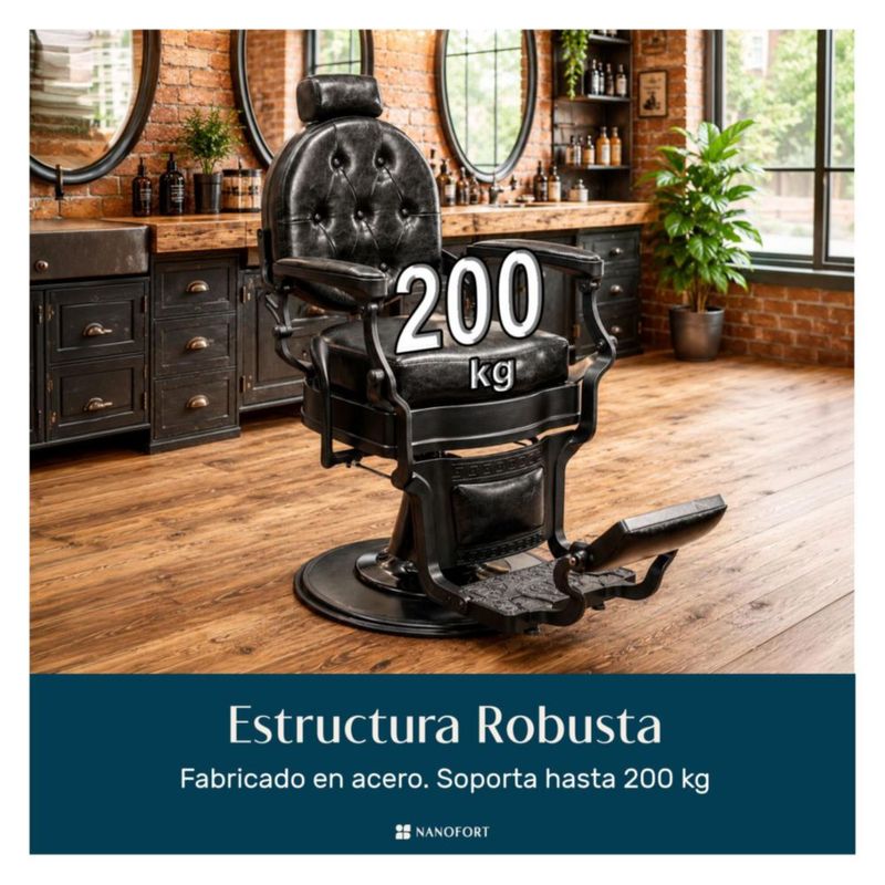 Sillon Gotico Premium Robusto 9 Posiciones Reclinable Giratorio 360° Altura Ajustable Piston Hidraulico Reposacabeza Reposapies Acero Reforzado 200Kg