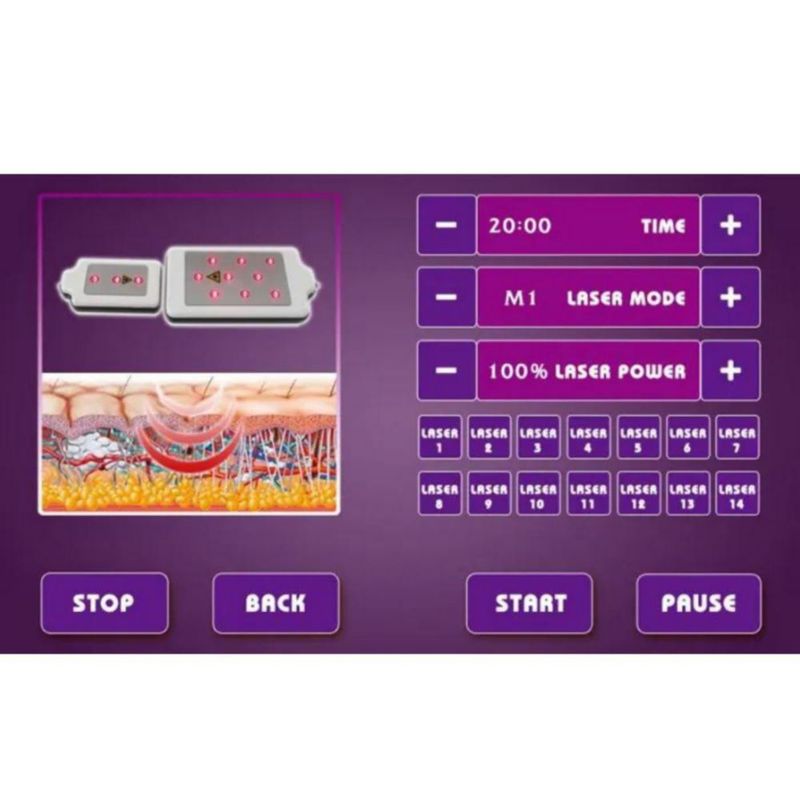 Lipolaser 14 Pads Slim Machine