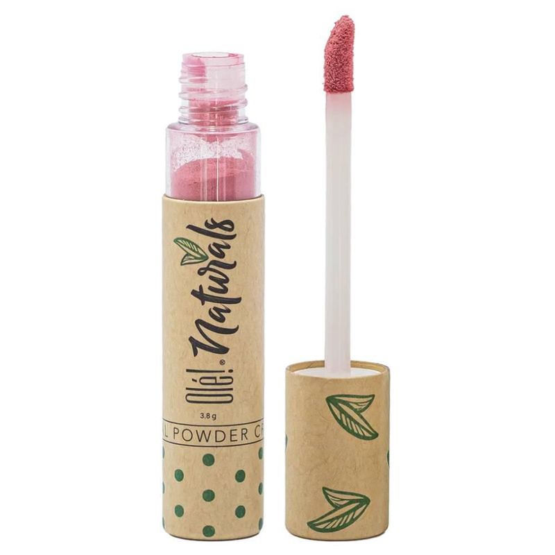 Labial En Polvo Cremoso Olé! Naturals Lip Powder color rojo
