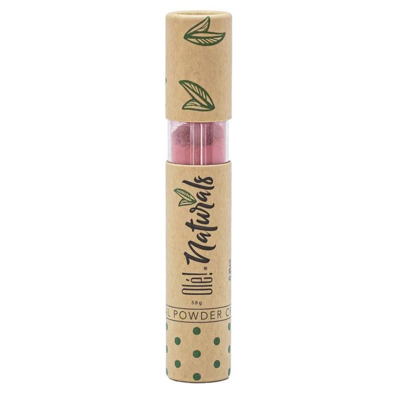Labial En Polvo Cremoso Olé! Naturals Lip Powder color rojo