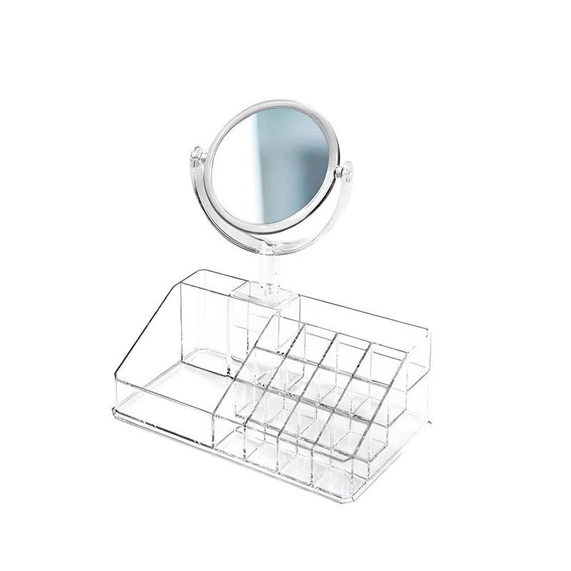 Organizador de cosméticos con espejo de acrílico