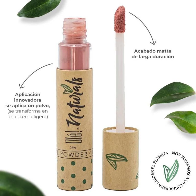 Labial En Polvo Cremoso Olé! Naturals Lip Powder color Nude