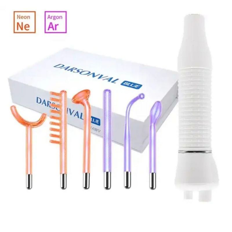 Alta Frecuencia Facial 6 Tubos Anti-Arrugas Darsonval