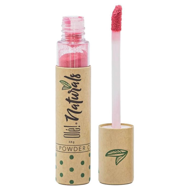 Labial En Polvo Cremoso Olé! Naturals Lip Powder color rosa