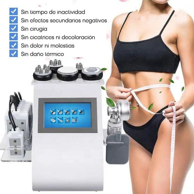Lipolaser Cavitador 80k 9 en 1 con 8 almodadillas