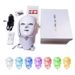 Máscara Con Cuello Led 7color Antiarrugas Rejuvenece Acne