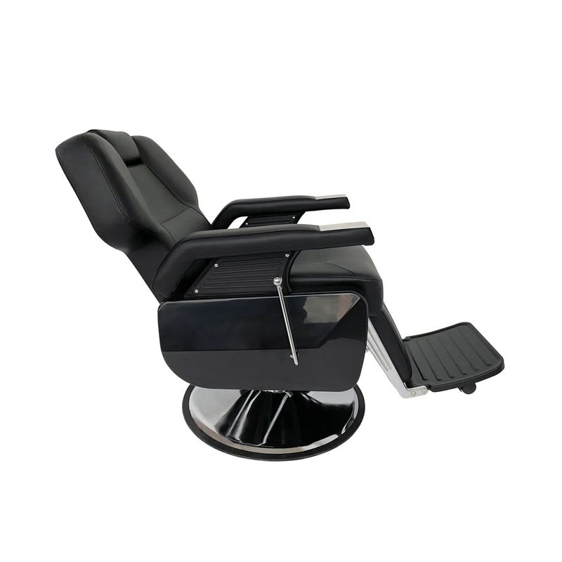 Sillón Hidráulico De Barberia Letmex Negro A20