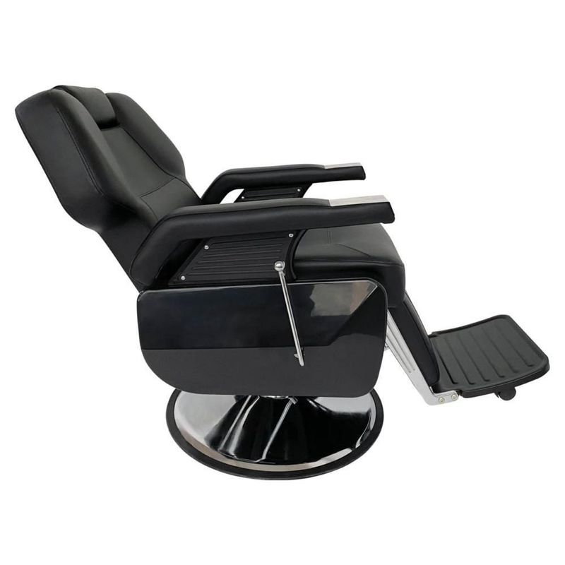 Sillón Hidráulico De Barberia Letmex Negro A20