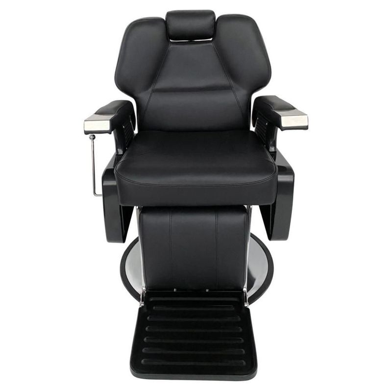 Sillón Hidráulico De Barberia Letmex Negro A20