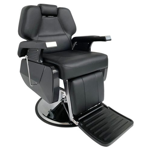 Sillón Hidráulico De Barberia Letmex Negro A20