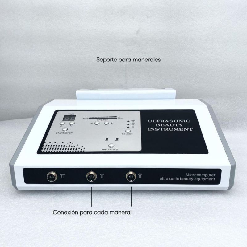 Ultrasonido profesional 3Mhz para facial y corporal con gel de 1 kg (Combo 17)
