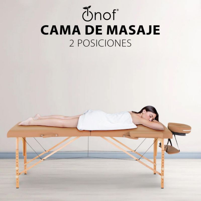 Cama De Masaje Portatil Onof Camilla Pestañas Profesional (Cafe)