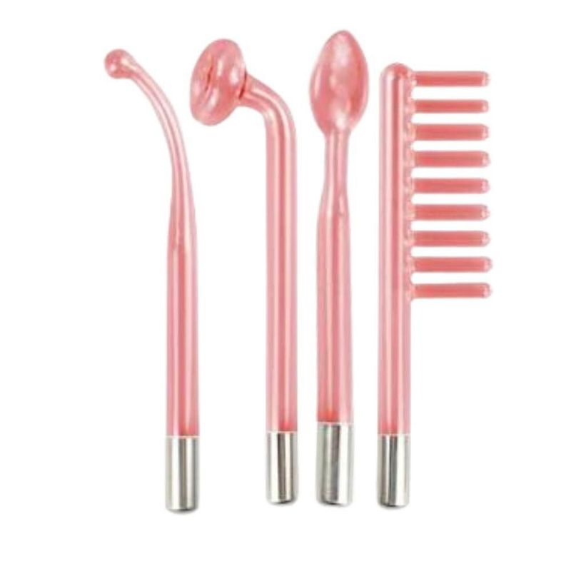 Kit de 4 Electrodos de Reemplazo para Alta Frencuencia Facial - Naranja