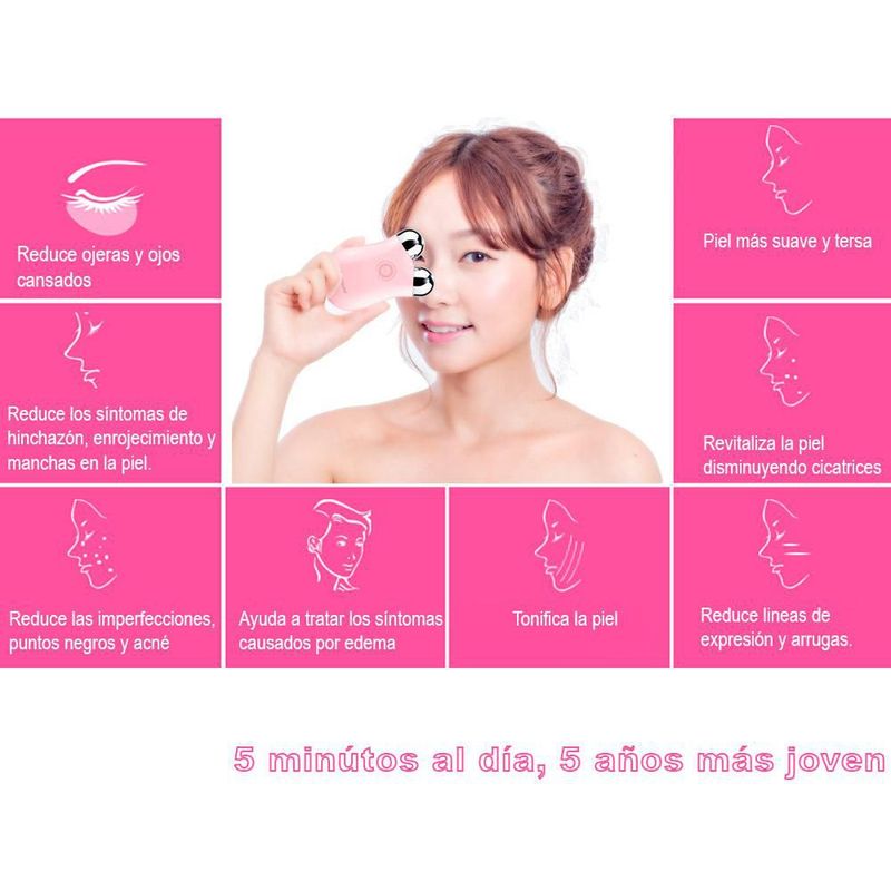 Tonificador Facial Electronico VAK Radiofrecuencia Lifting Masajeador