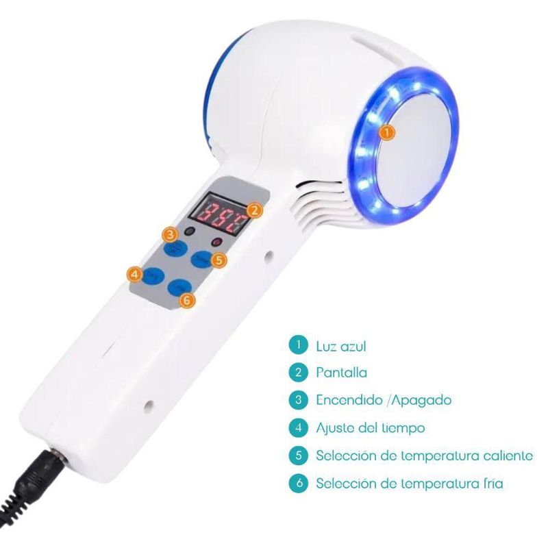 Martillo portátil digital frio y caliente con luz led