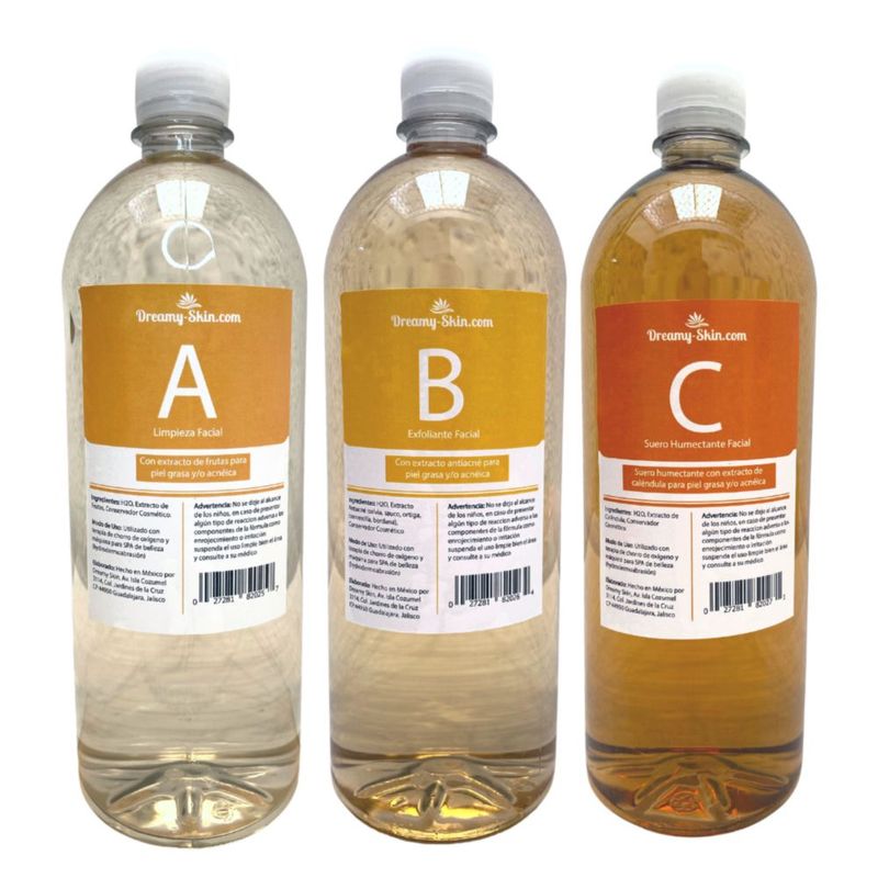 Soluciones hydra ABC piel grasa y/o acneica 1lt