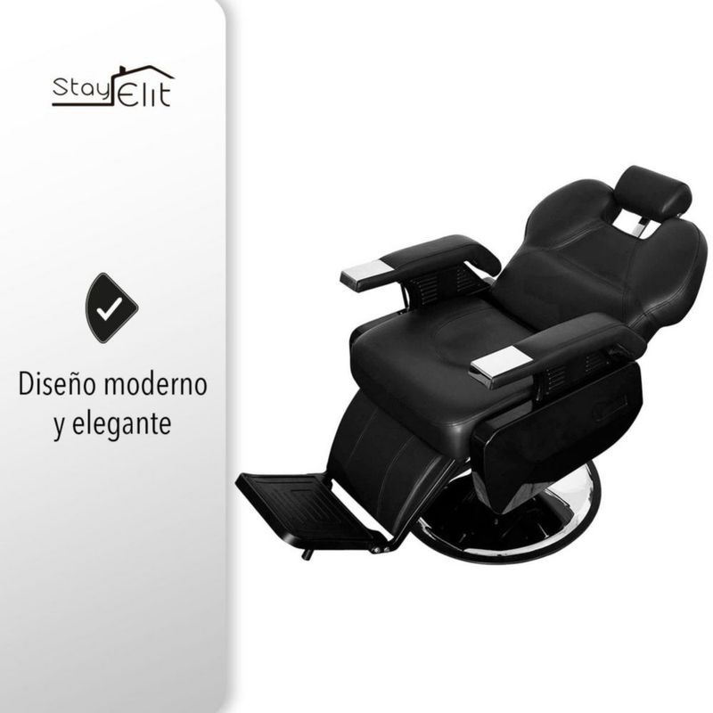 Sillon Barbero Peluqueria Silla Barberia Estetica Rudo Reclinable