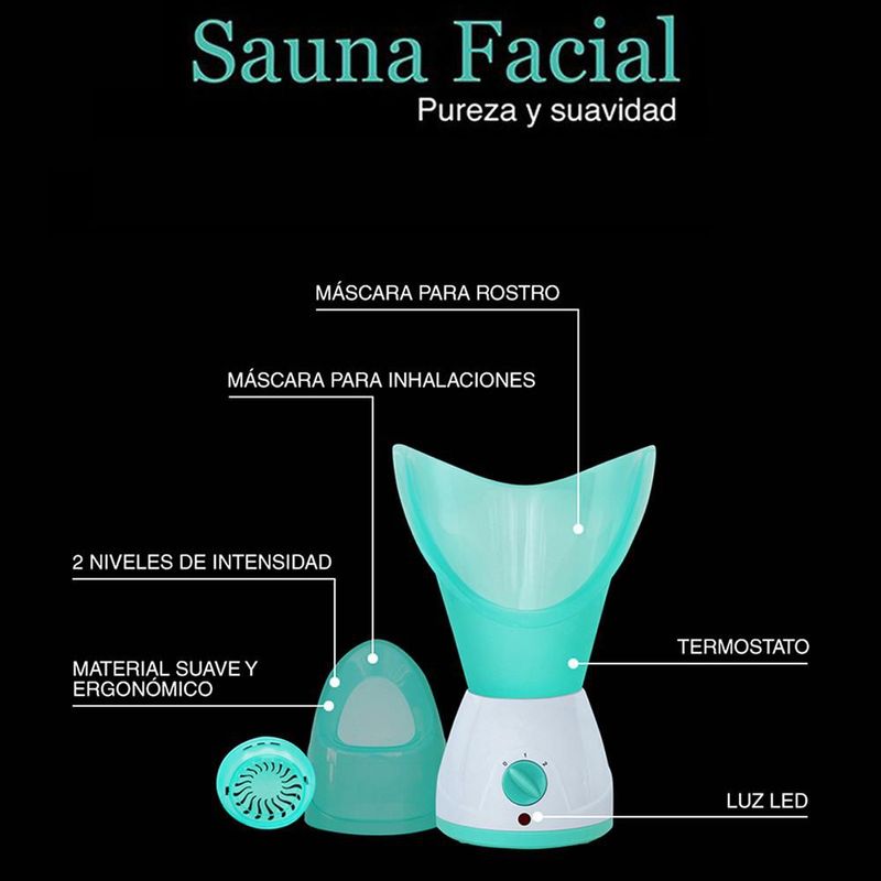 Vaporizador Sauna Facial Limpieza para Puntos Negros.