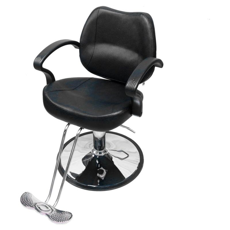 Silla Estetica Reclinable Sillon Barberia Giratoria Negra