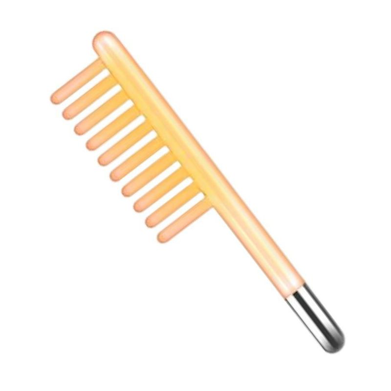 Reemplazo de electrodo facial tipo Peine para Alta Frencuencia - Naranja