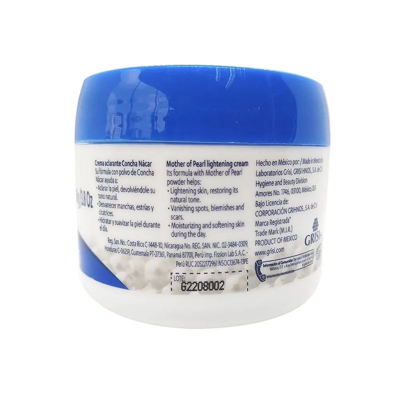 CONCHA NACAR GRISI CREMA HIDRATANTE Crema