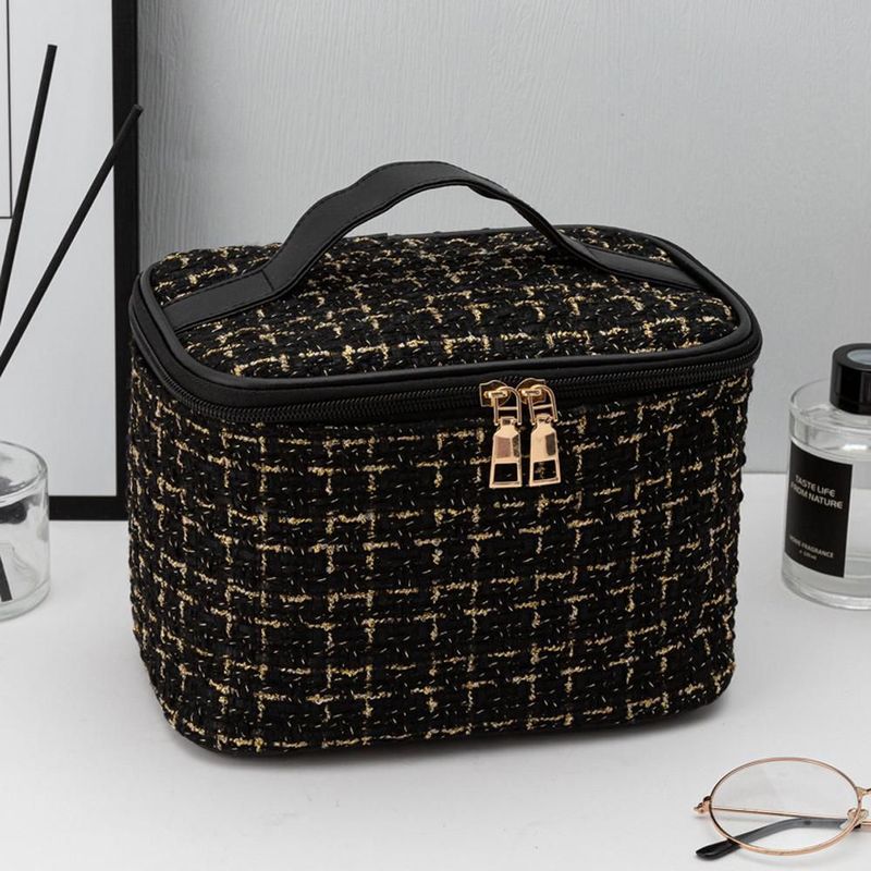 Cosmetiquera para Maquillaje Grande, Bolsa de Maquillaje de Viaje, Bolsa de Cosméticos Portátil Doble Capa, Necesers de Viaje, HOGAWAY