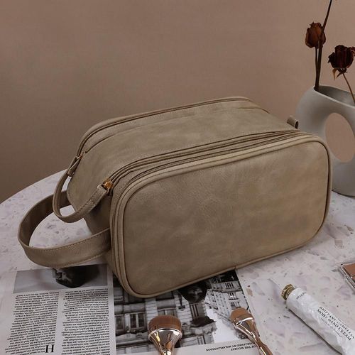 Cosmetiquera para Maquillaje Grande, Bolsa de Maquillaje de Viaje, Bolsa de Cosméticos Portátil Doble Capa, Bolsas Cosmetiqueras de Viaje HOGAWAY