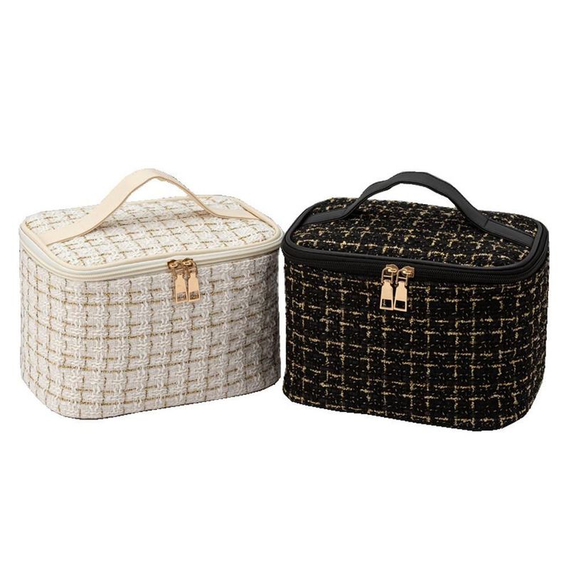 Cosmetiquera para Maquillaje Grande, Bolsa de Maquillaje de Viaje, Bolsa de Cosméticos Portátil Doble Capa, Necesers de Viaje,HOGAWAY