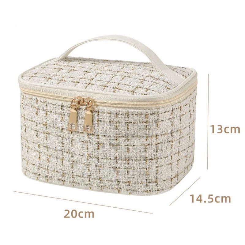 Cosmetiquera para Maquillaje Grande, Bolsa de Maquillaje de Viaje, Bolsa de Cosméticos Portátil Doble Capa, Necesers de Viaje,HOGAWAY